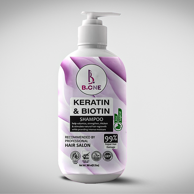 B.ONE Keratin Shampoo 360ml | Smooth, Frizz-Free Hair