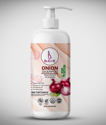 B.ONE Onion Shampoo 360ml | Strengthen Hair & Reduce Hair Fall