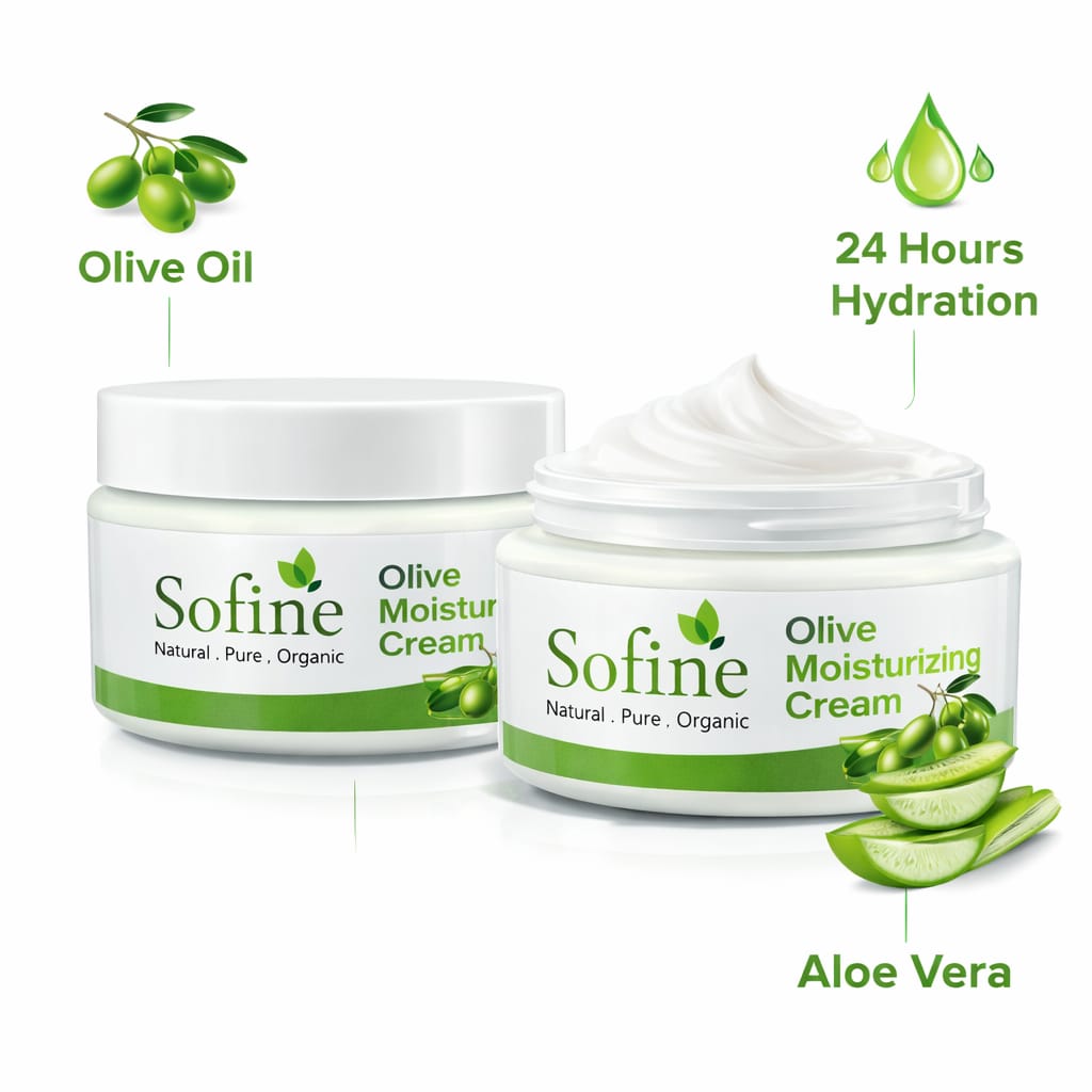 Sofine Olive Moisturizing Cream – 24H Hydration & Anti-Aging