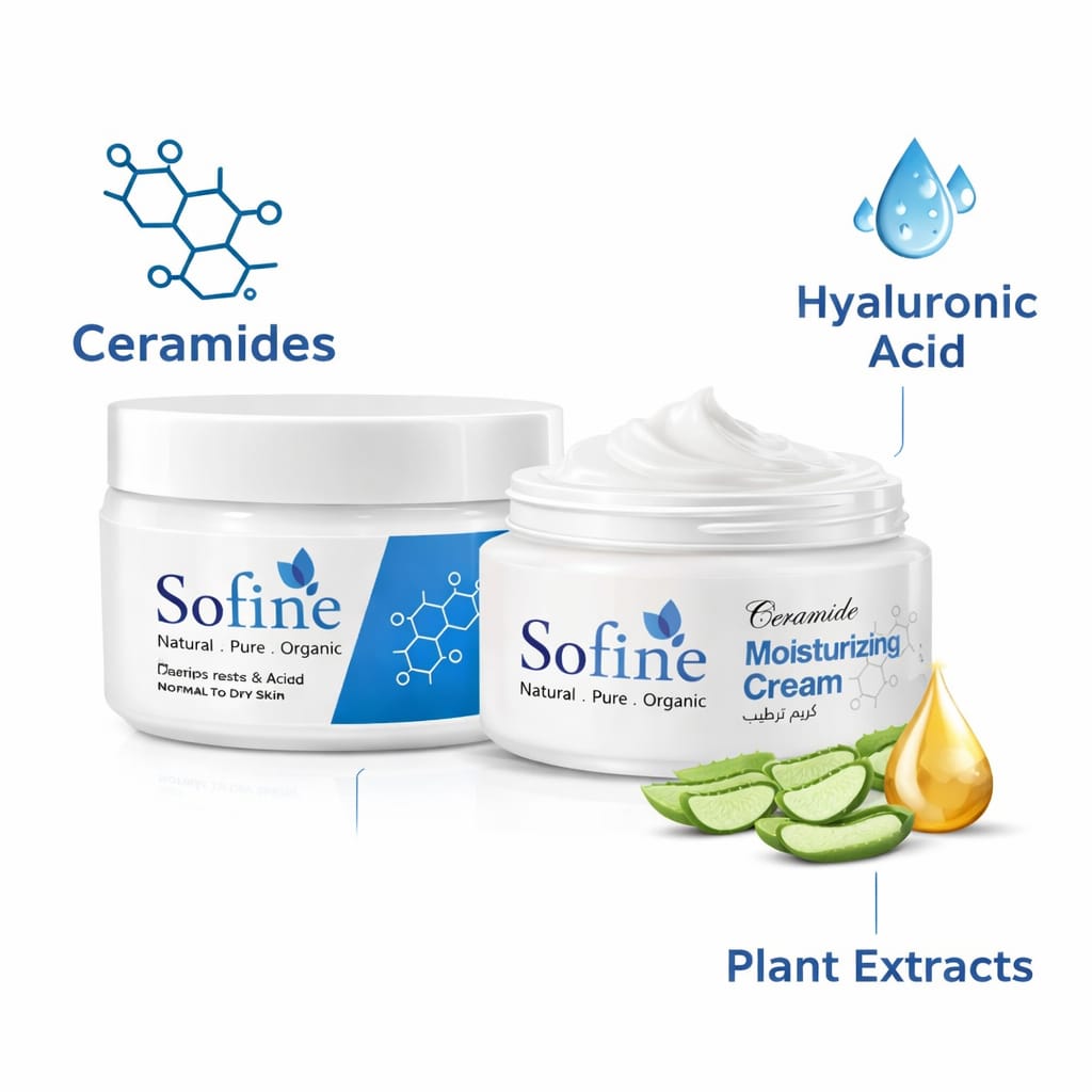 Sofine Ceramide Moisturizing Cream – Deep Hydration & Skin Barrier Repair