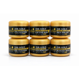 EcoSofine 24K Gold Facial Kit 100g – Instant Golden Glow & Skin Brightening Treatment