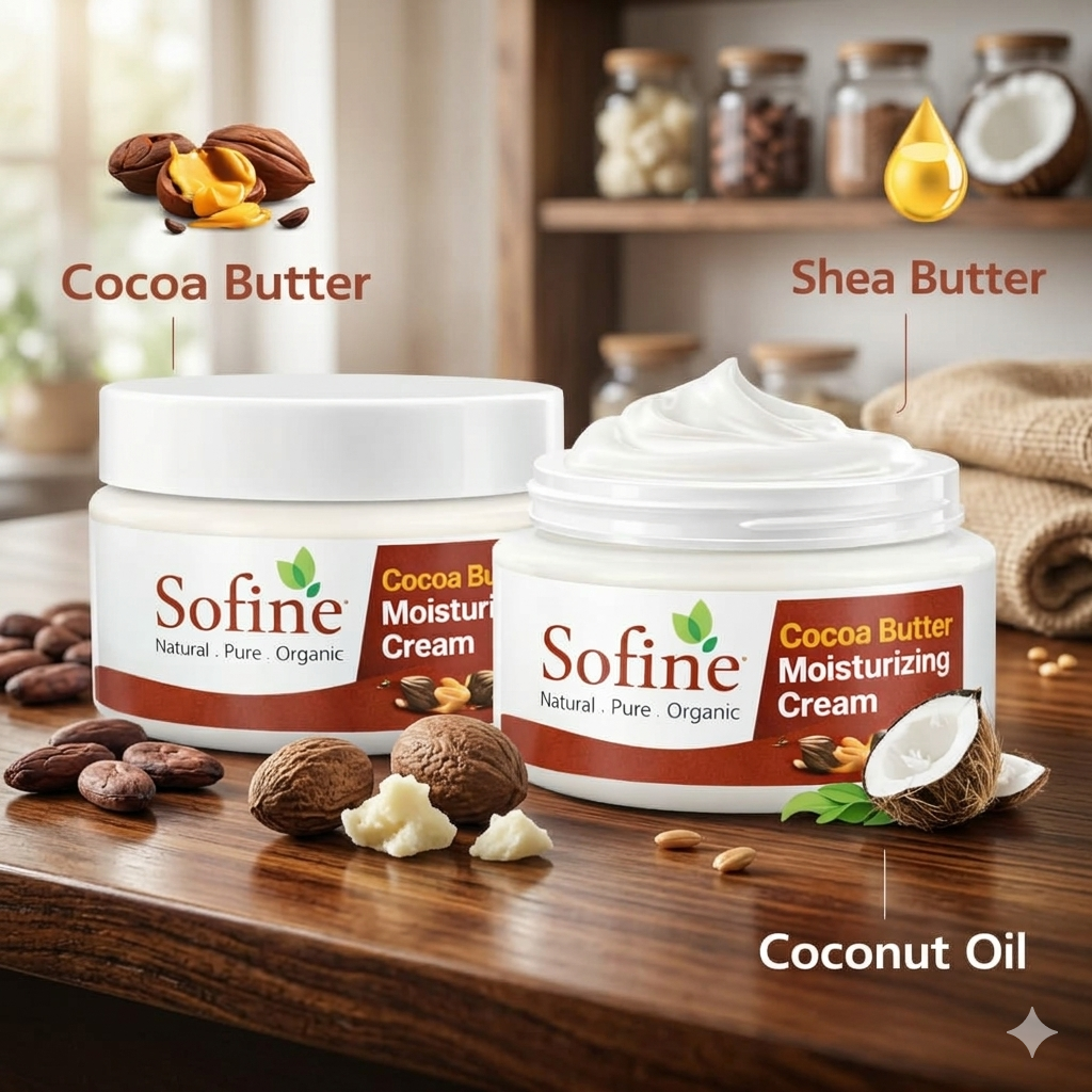Sofine Cocoa Butter Moisturizing Cream – Deep Nourishment & Soft Skin